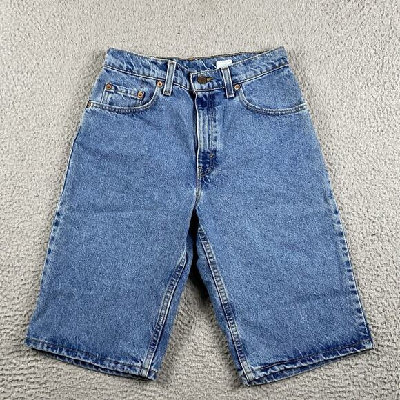 VTG Levi’s 505 Regular Fit Bermuda Denim Shorts Women’s Size 7 Medium Wash New - Picture 10 of 12